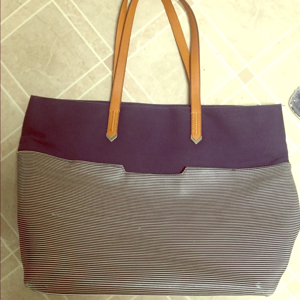 Stella and dot brown and navy bag